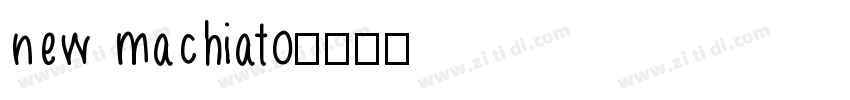 new machiato字体转换